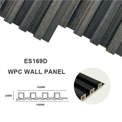 High Quality Indoor Decoration Wpc Wooden Plastic Composite Wpc Fluted Wall Panel