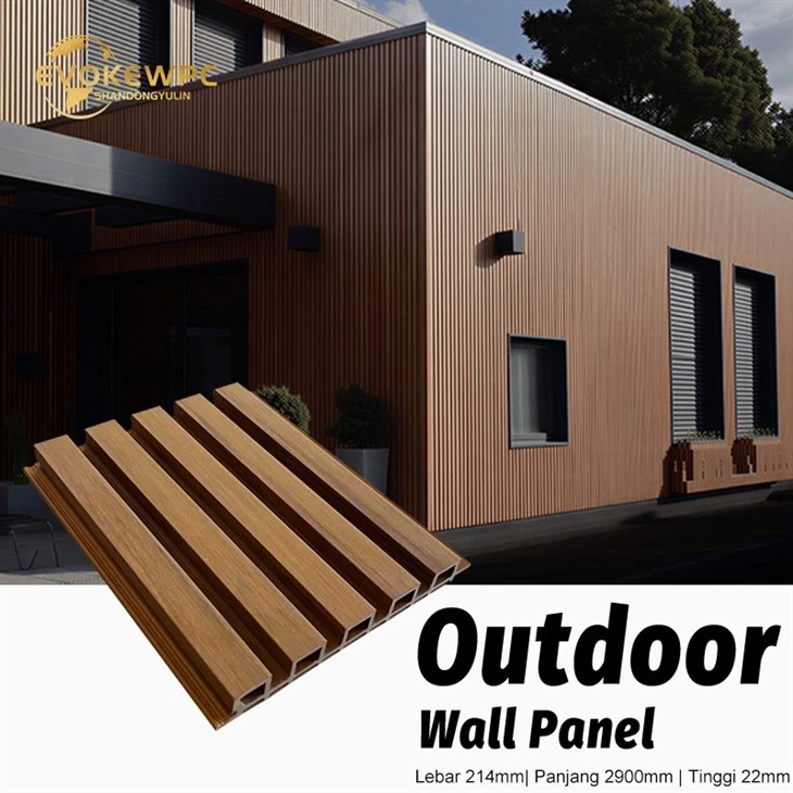 The 3rd Generation 214*22mm ASA Outdoor Wall Panel factory