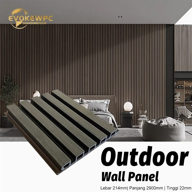The 3rd Generation 214*22mm ASA Outdoor Wall Panel high quality